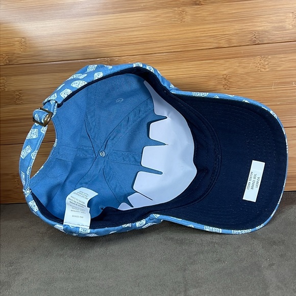 Bud Light Baseball Cap All Over Logo Blue Buckle Back Pattern Beer Hat NEW - Picture 8 of 16